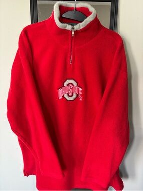 Vintage Ohio State Embroidered Quarter Zip Pullover